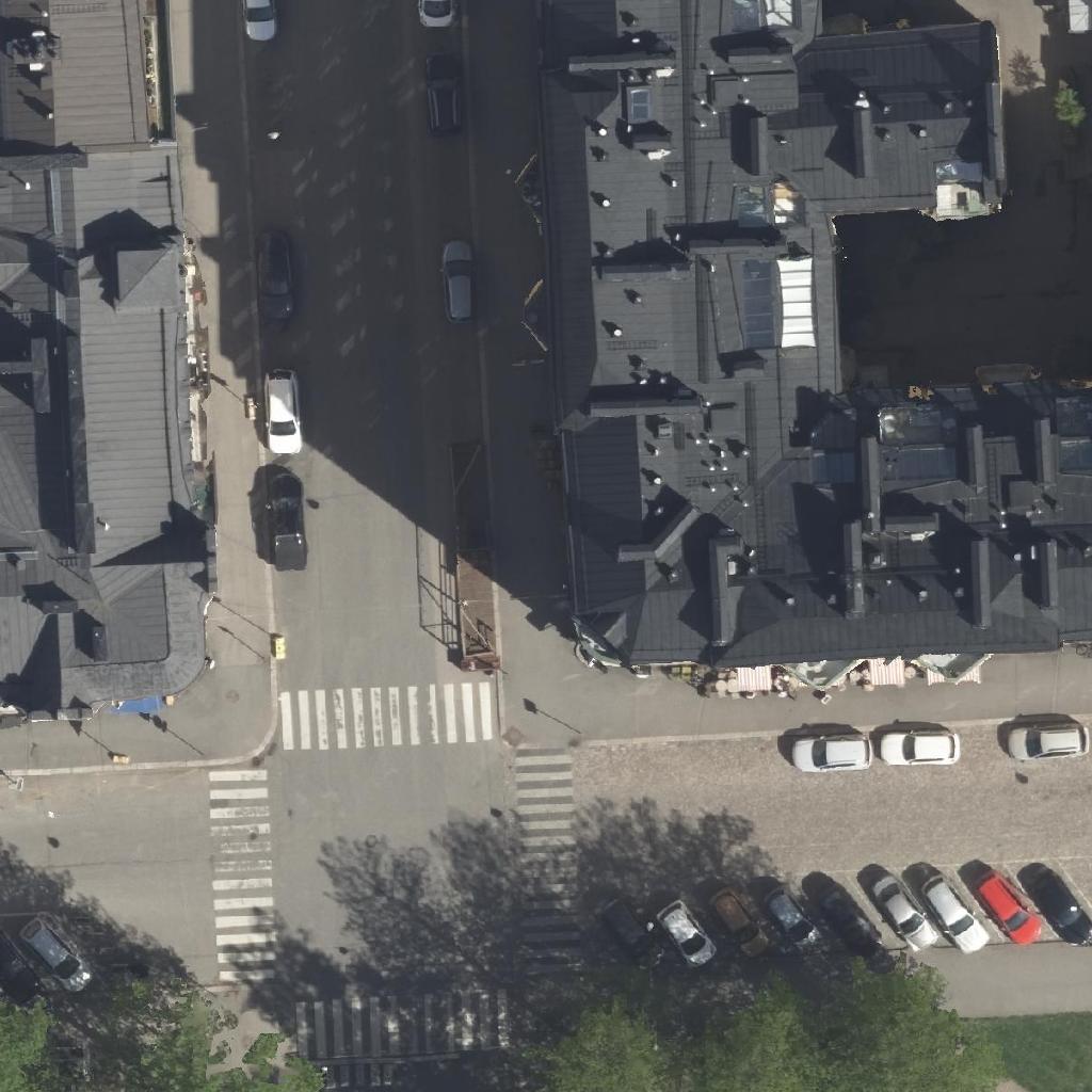 Sivukirjasto: terassi ilmakuvassa, Helsinki