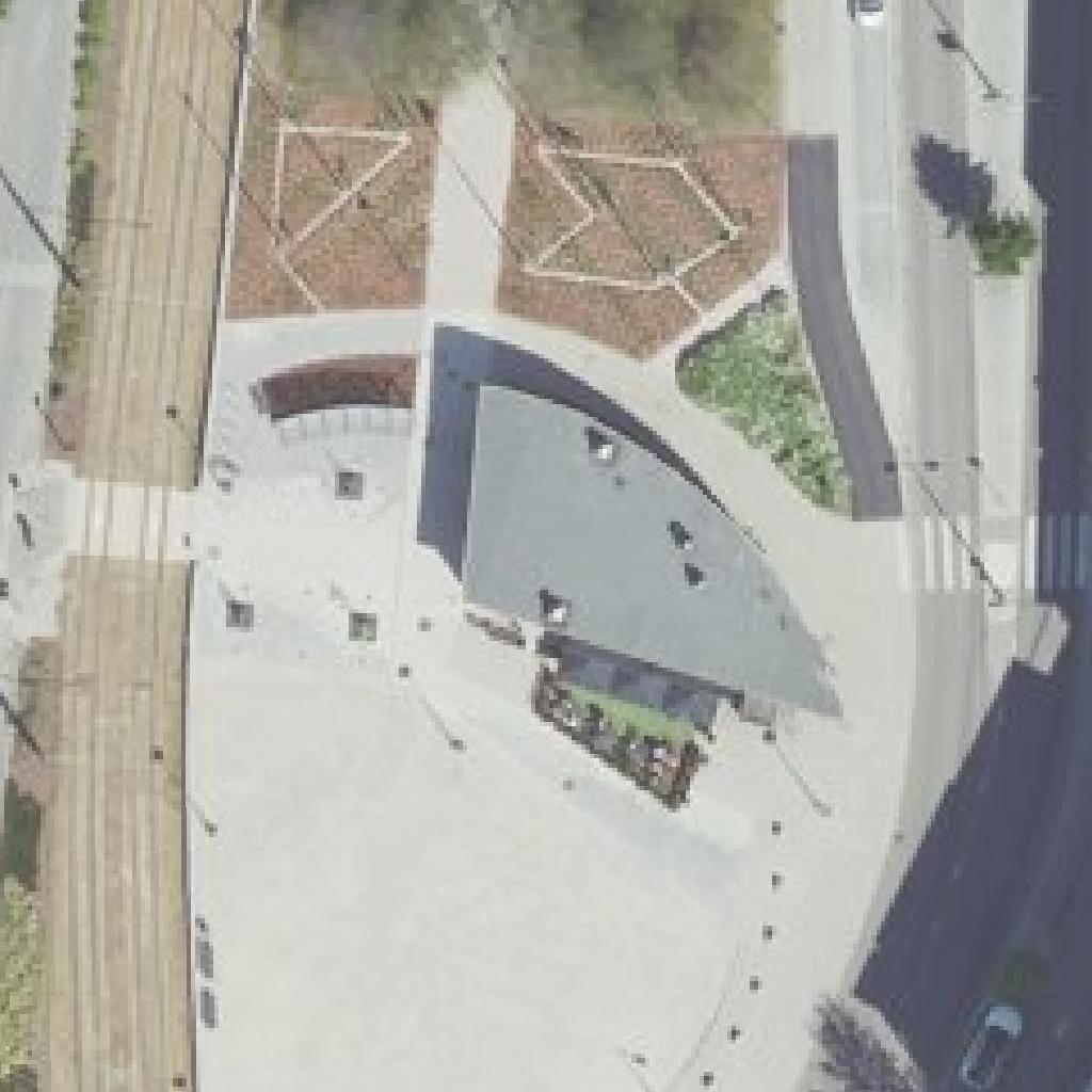 Mezza: terassi ilmakuvassa, Espoo