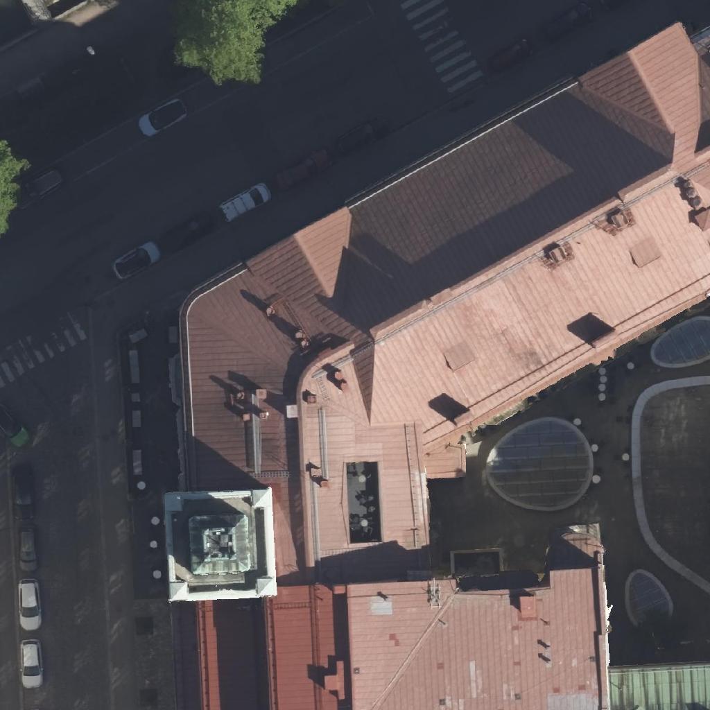 Juttutupa: terassi ilmakuvassa, Helsinki