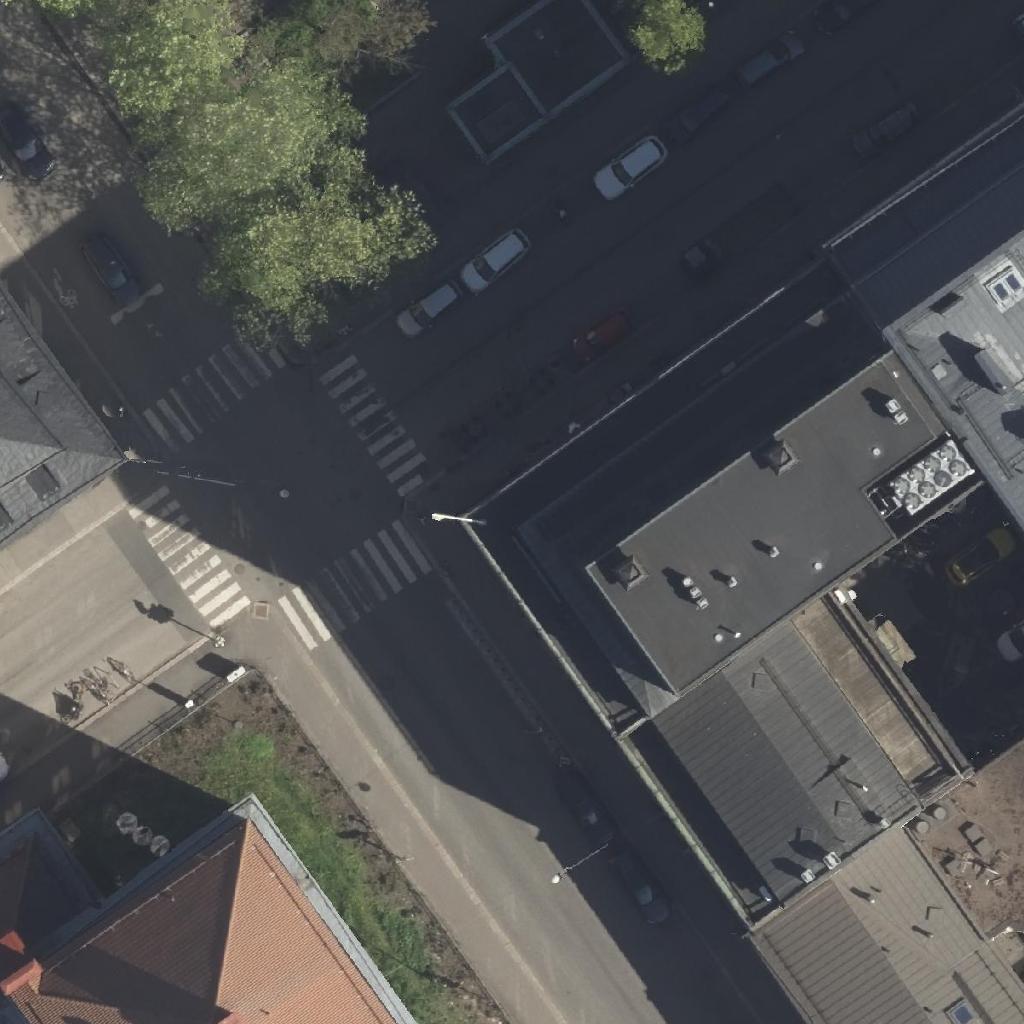 Eerikin kulma: terassi ilmakuvassa, Helsinki