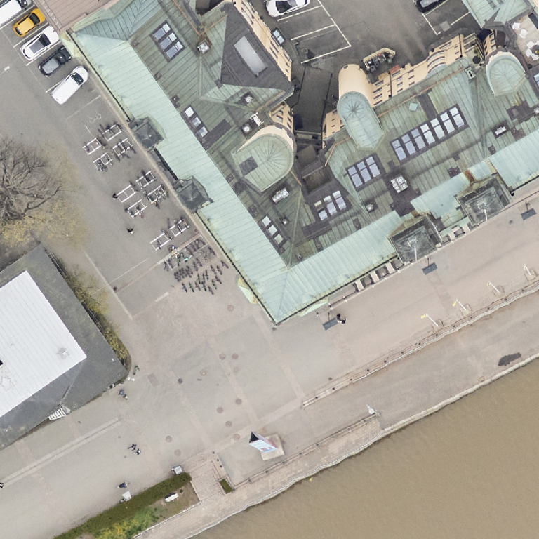 Pub Niska: terassi ilmakuvassa, Turku
