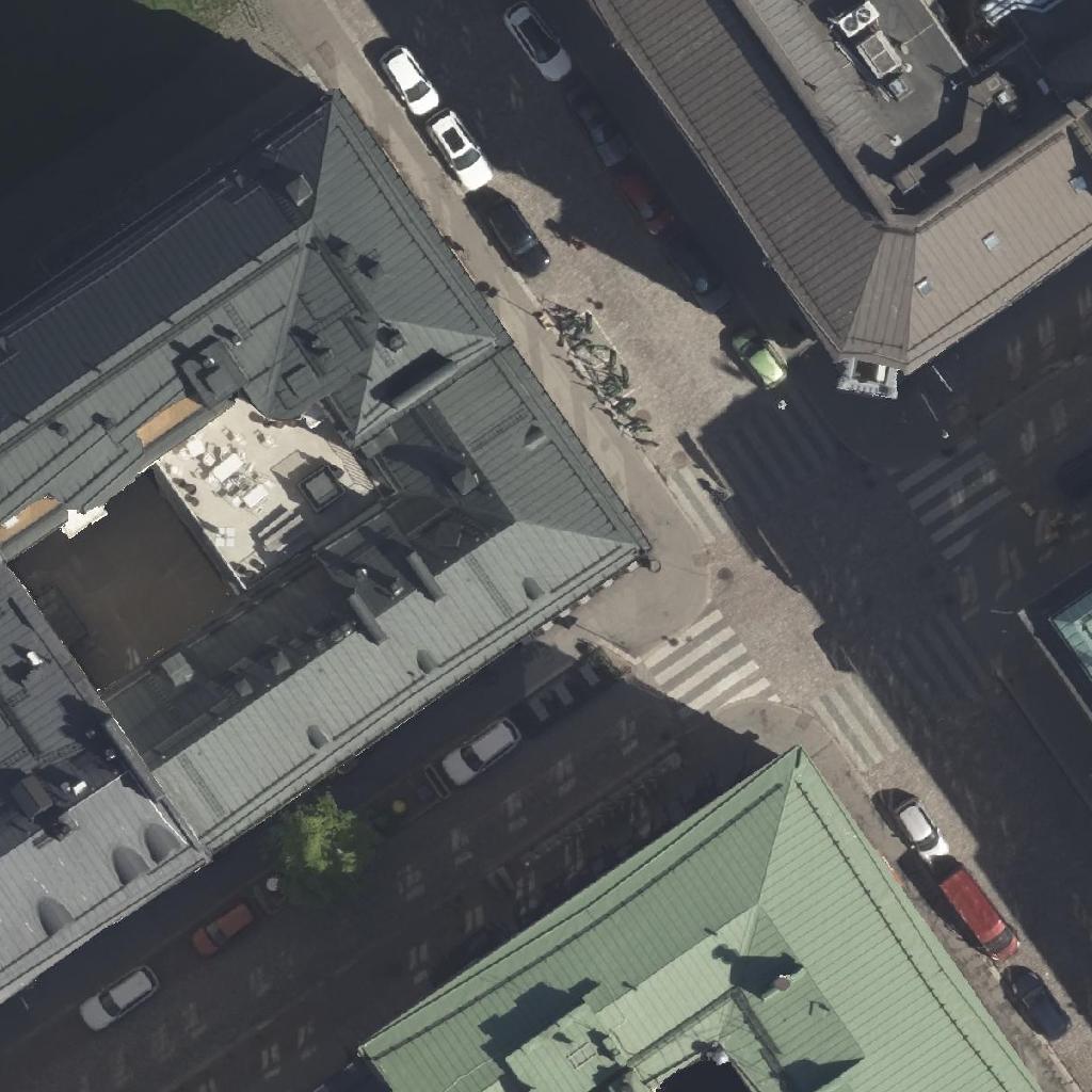 Fazer Café: terassi ilmakuvassa, Helsinki