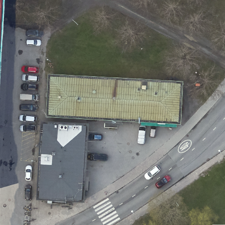 Pub Kansleri: terassi ilmakuvassa, Turku