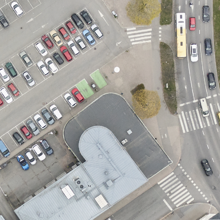 Helmikahvila: terassi ilmakuvassa, Turku
