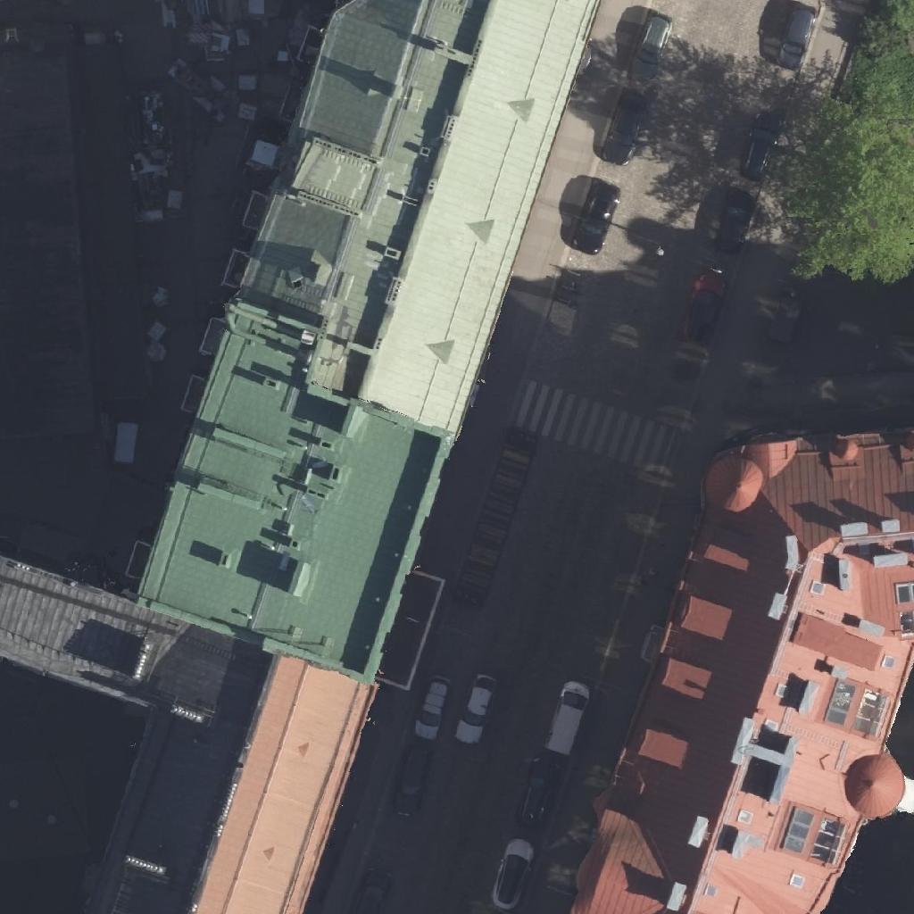 Ravintola Pontus: terassi ilmakuvassa, Helsinki
