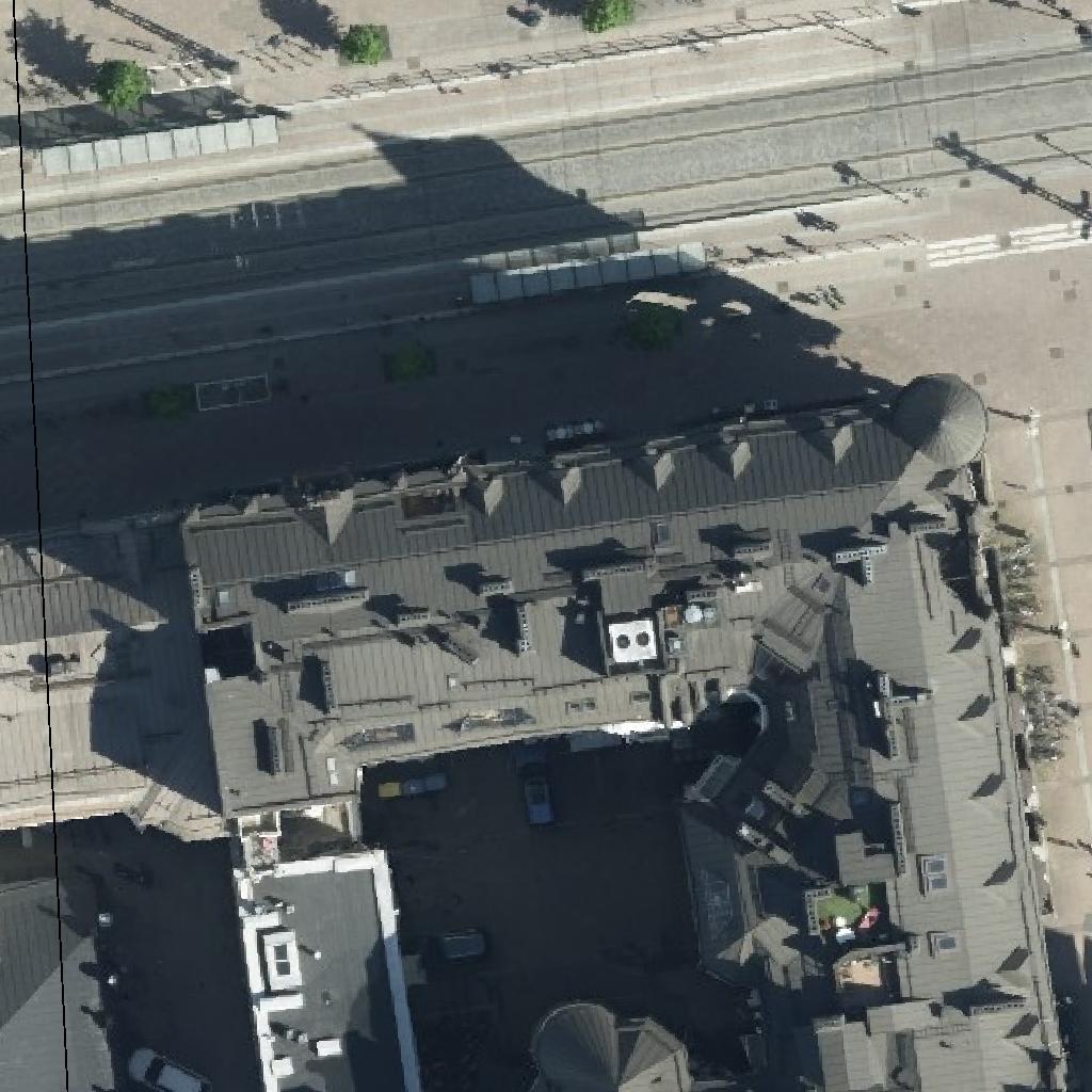 Vanha Monttu: terassi ilmakuvassa, Tampere