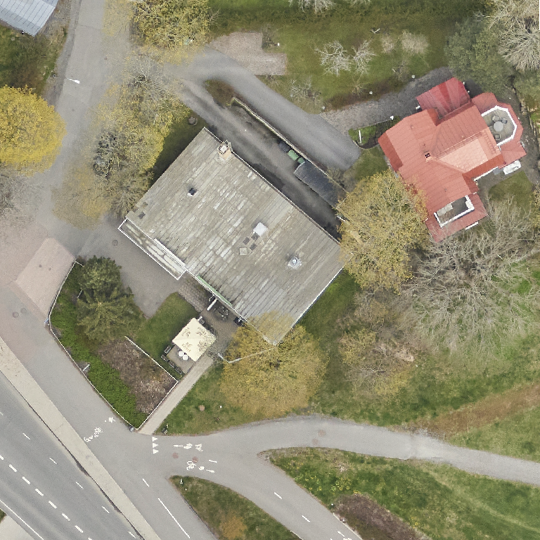 Wanha Kupittaa: terassi ilmakuvassa, Turku