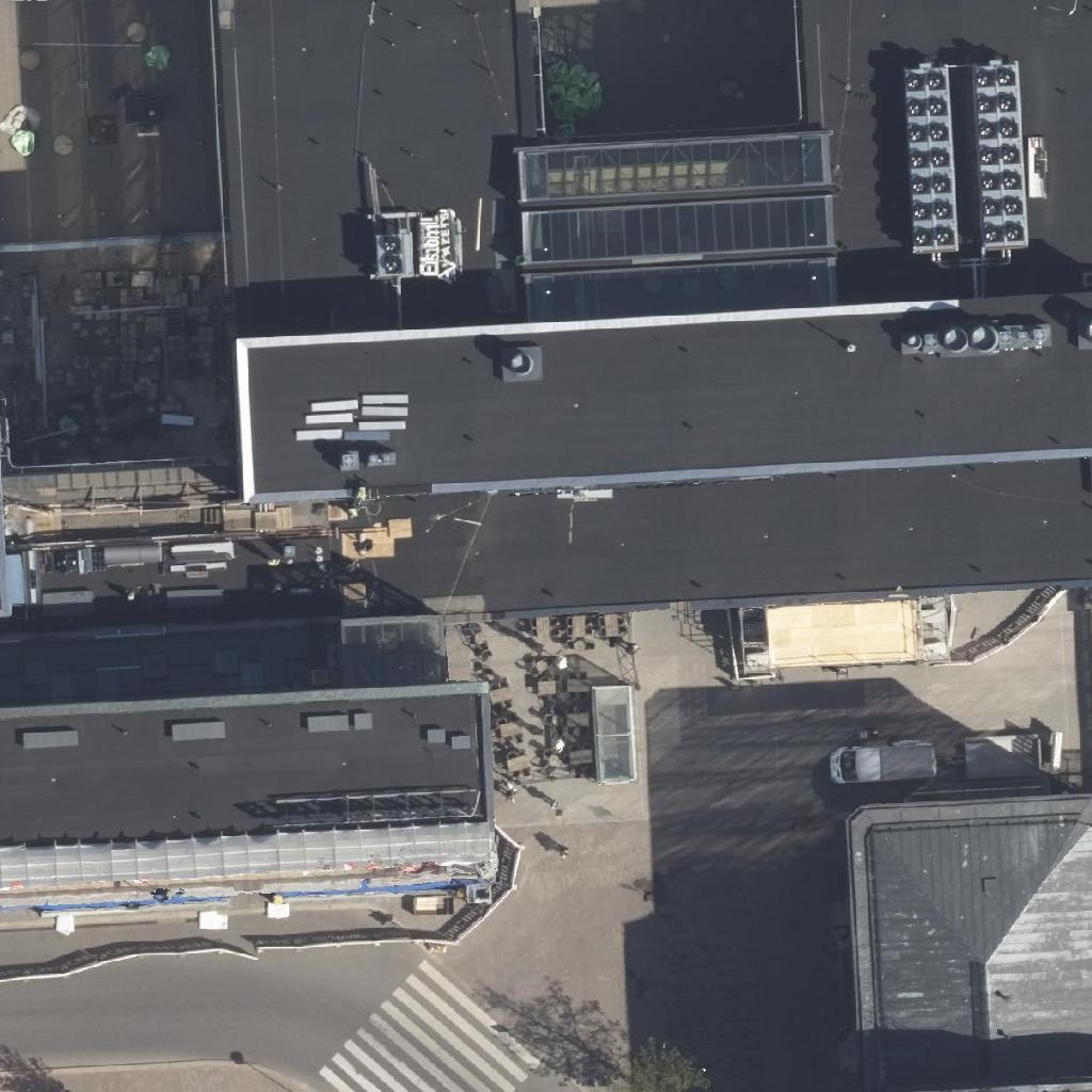 Maltainen Minuutti: terassi ilmakuvassa, Helsinki