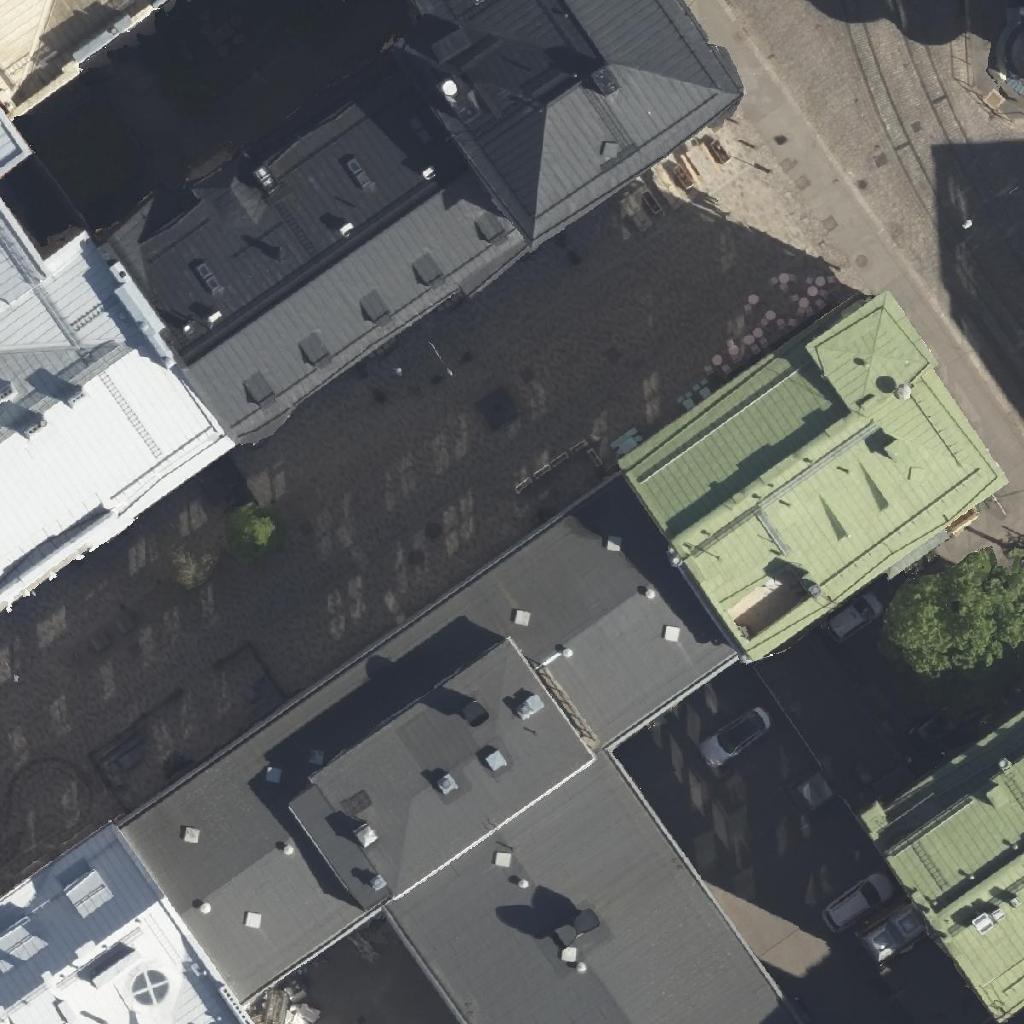 Casa Italia: terassi ilmakuvassa, Helsinki