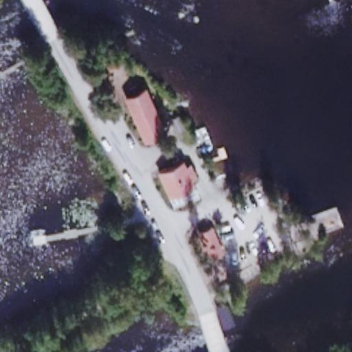 Miekankosken kahvila: terassi ilmakuvassa, Mäntyharju
