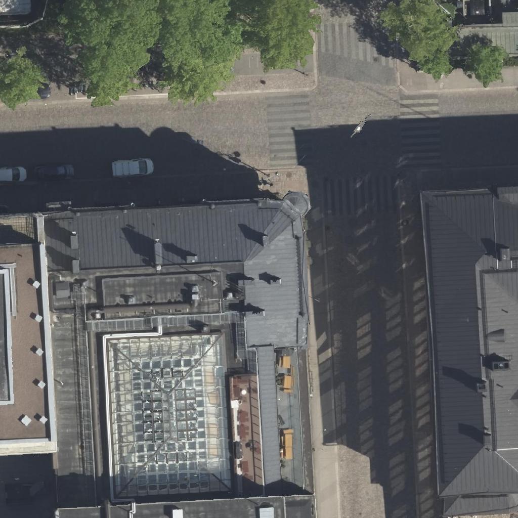 Pompier ESPA: terassi ilmakuvassa, Helsinki