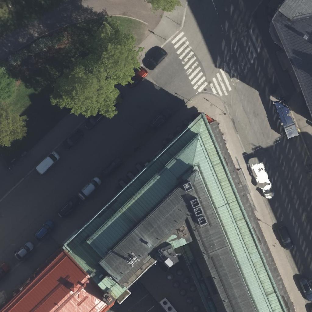 Kulttuurikasarmin Ravintolat: terassi ilmakuvassa, Helsinki