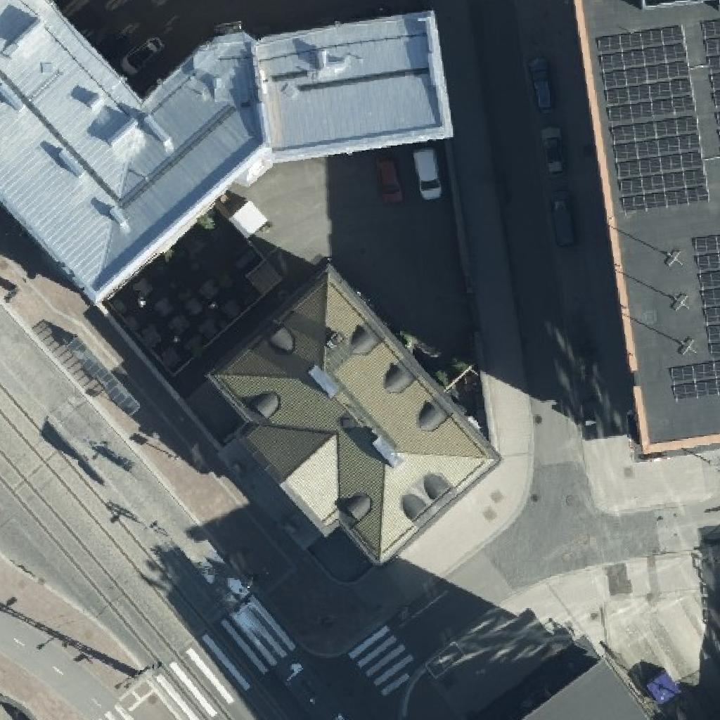 Ravinteli Haarla: terassi ilmakuvassa, Tampere