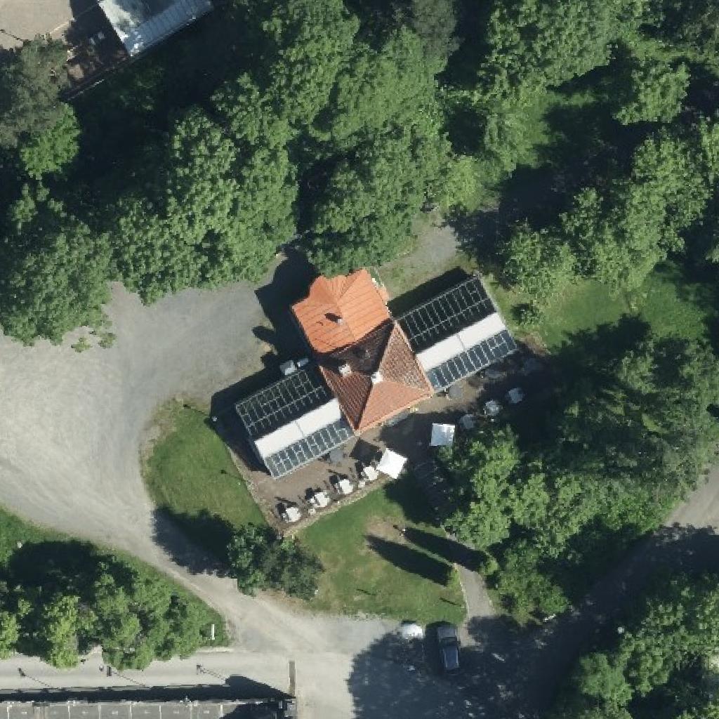 Talvipuutarha Sommer: terassi ilmakuvassa, Tampere