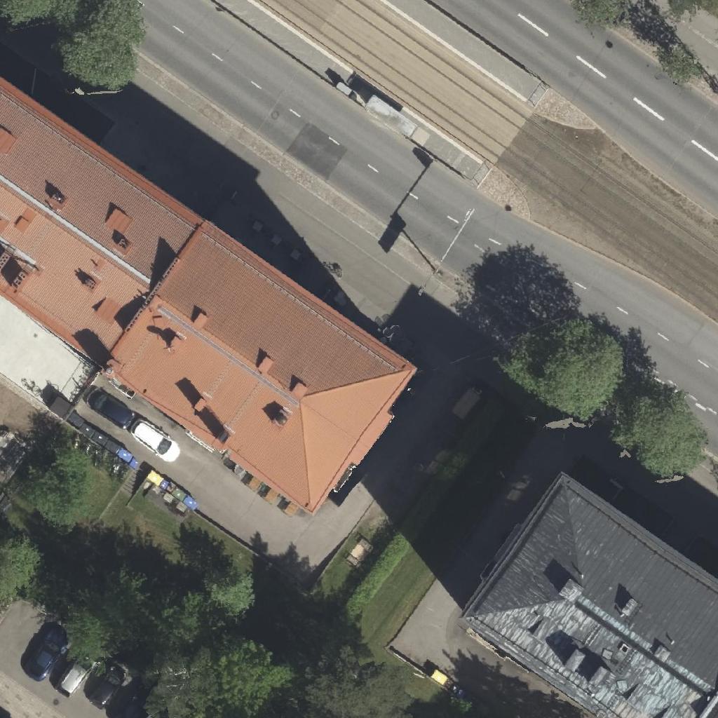 Mullikka: terassi ilmakuvassa, Helsinki