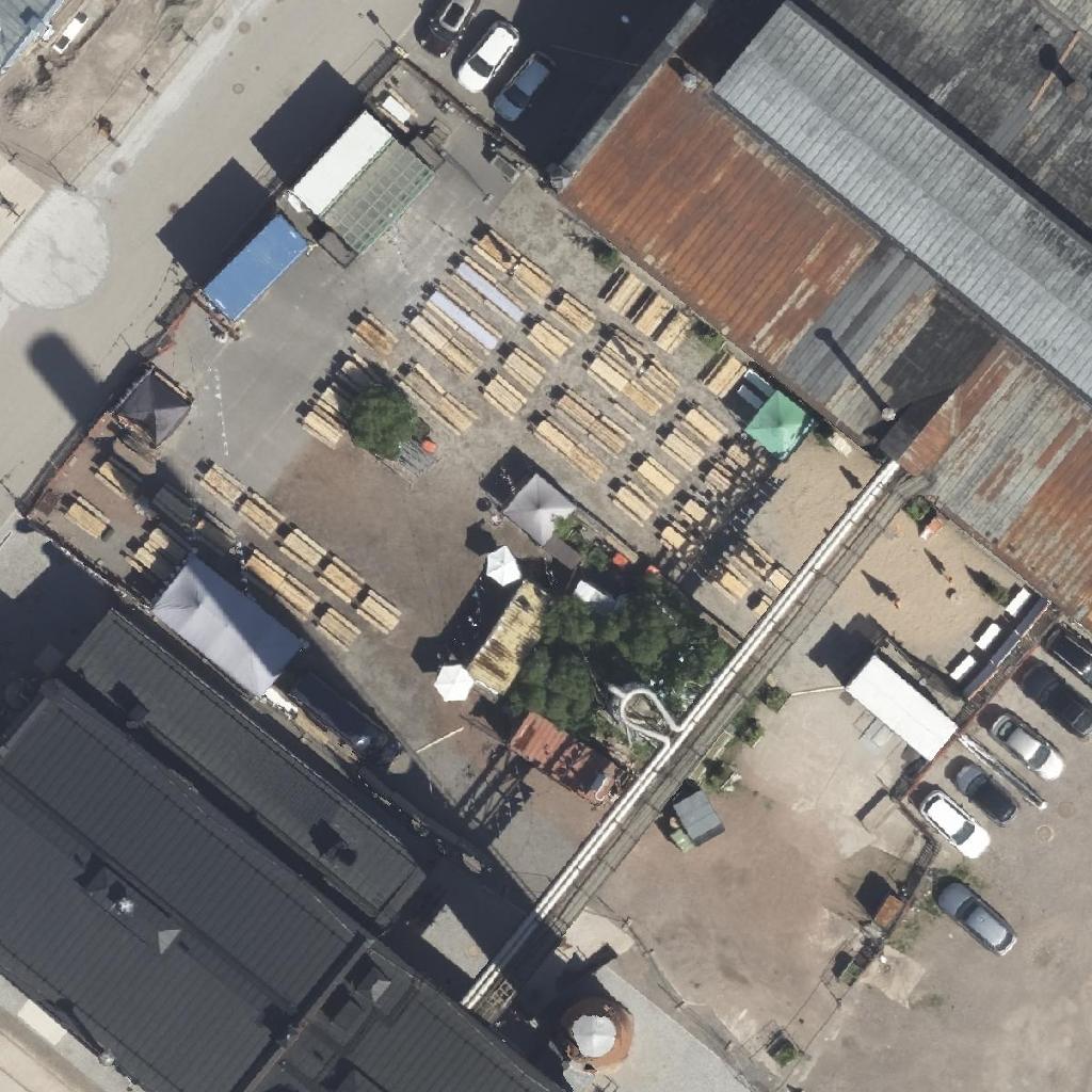 Konepaja Biergarten: terassi ilmakuvassa, Helsinki