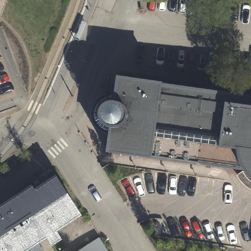 OMA Kahvila-Ravintola: terassi ilmakuvassa, Helsinki