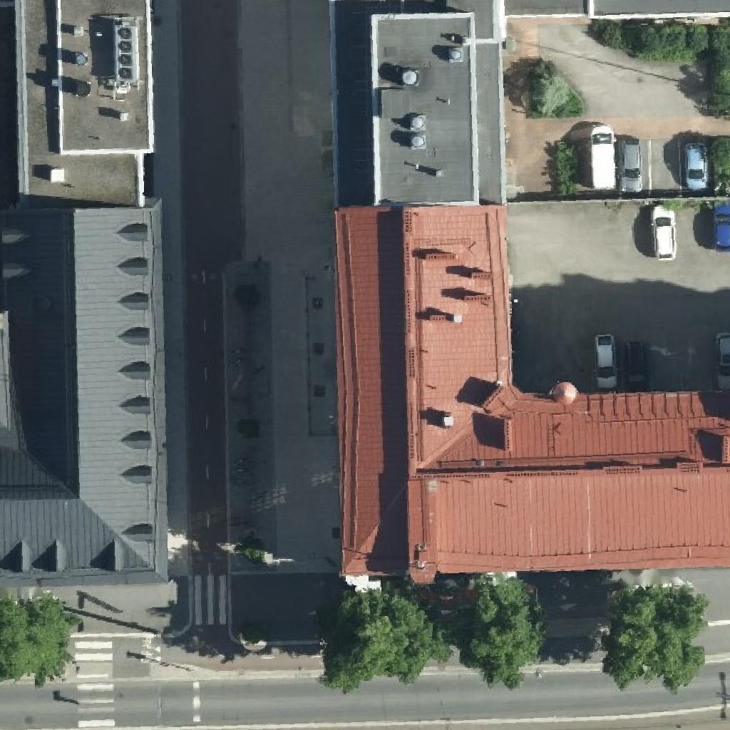 Salhojankadun Pub: terassi ilmakuvassa, Tampere