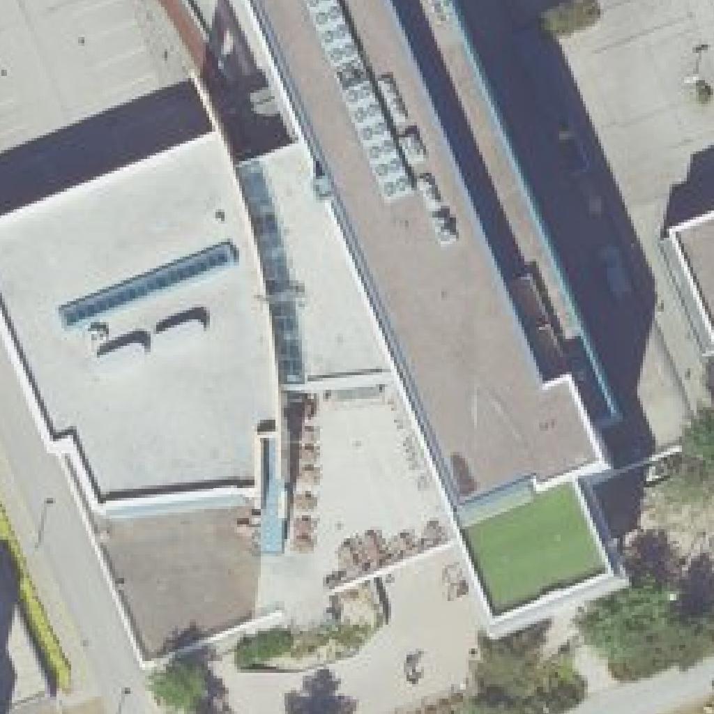 Curry Palace: terassi ilmakuvassa, Espoo