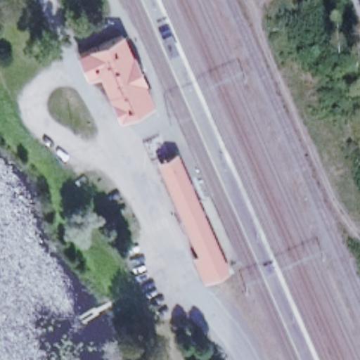 Makasiinin puoti ja kahvila: terassi ilmakuvassa, Mäntyharju