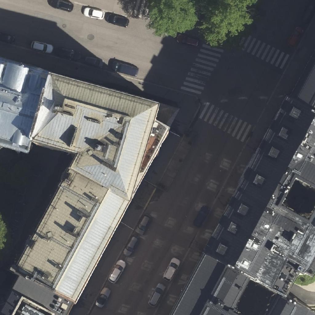 Sörkan Ruusu: terassi ilmakuvassa, Helsinki