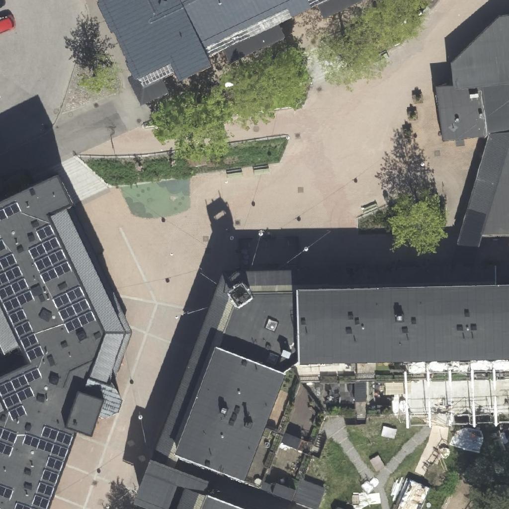 Olutravintola Malmgård: terassi ilmakuvassa, Helsinki