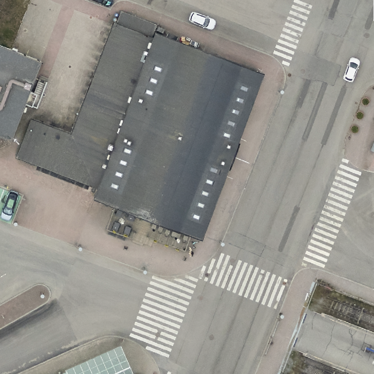 Ravintola 3. linja: terassi ilmakuvassa, Turku