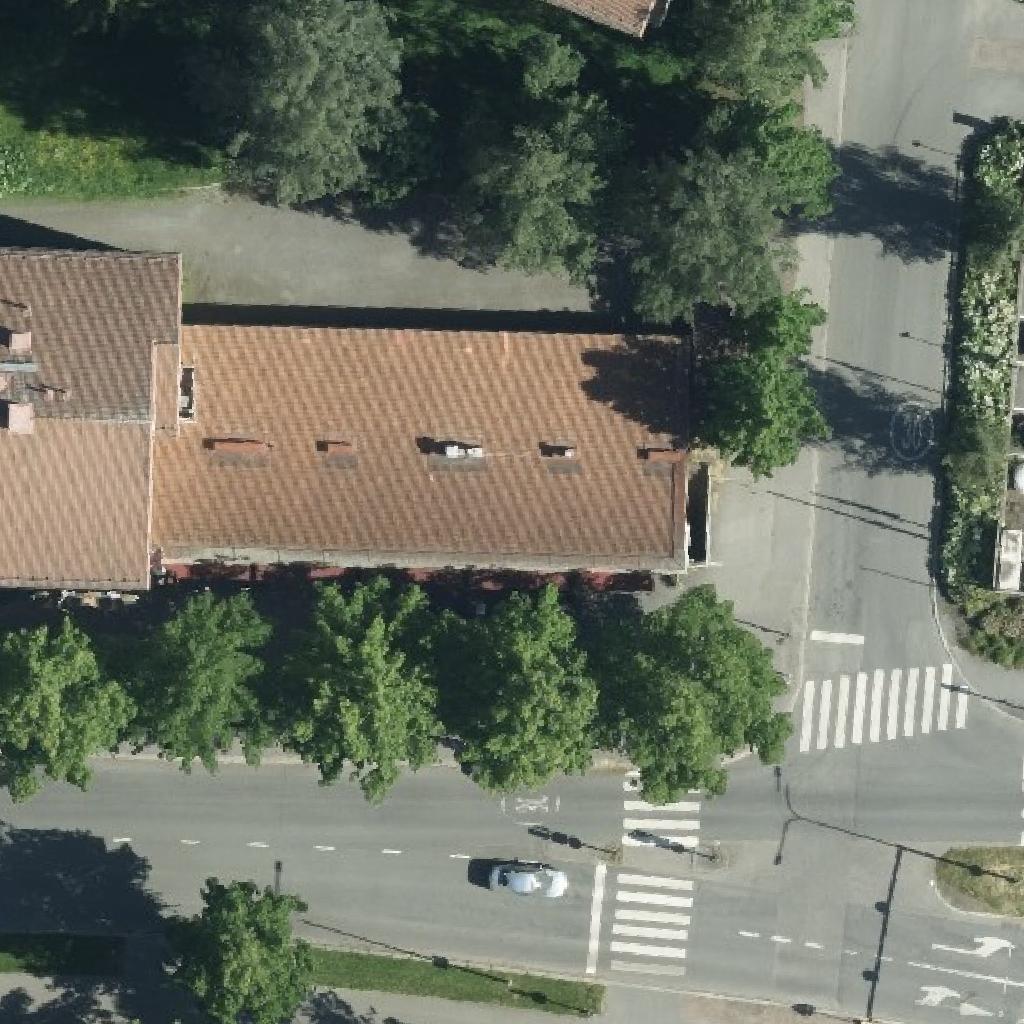 Katubaari Axu: terassi ilmakuvassa, Tampere