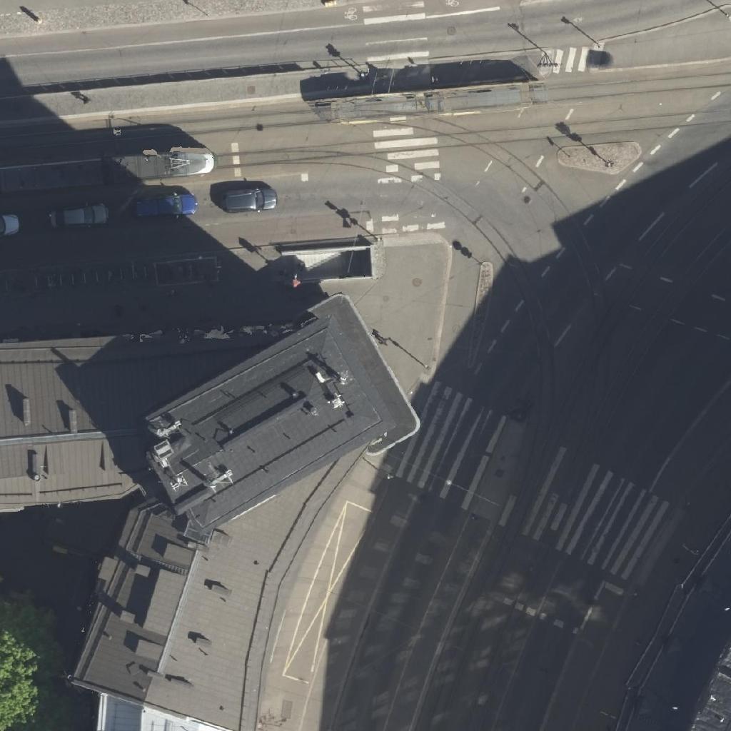 William K. Kurvi: terassi ilmakuvassa, Helsinki