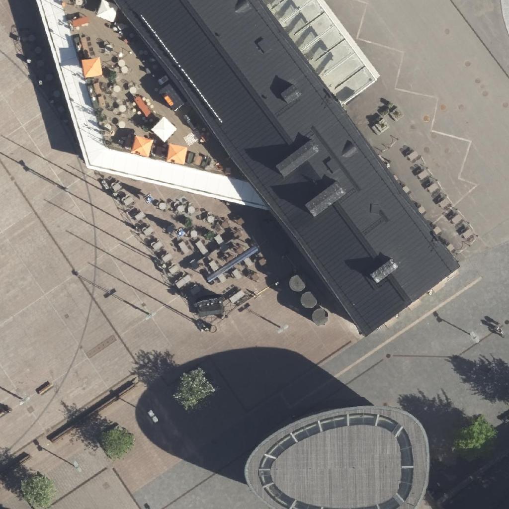 JUGANG Helsinki Wanhasatama: terassi ilmakuvassa, Helsinki