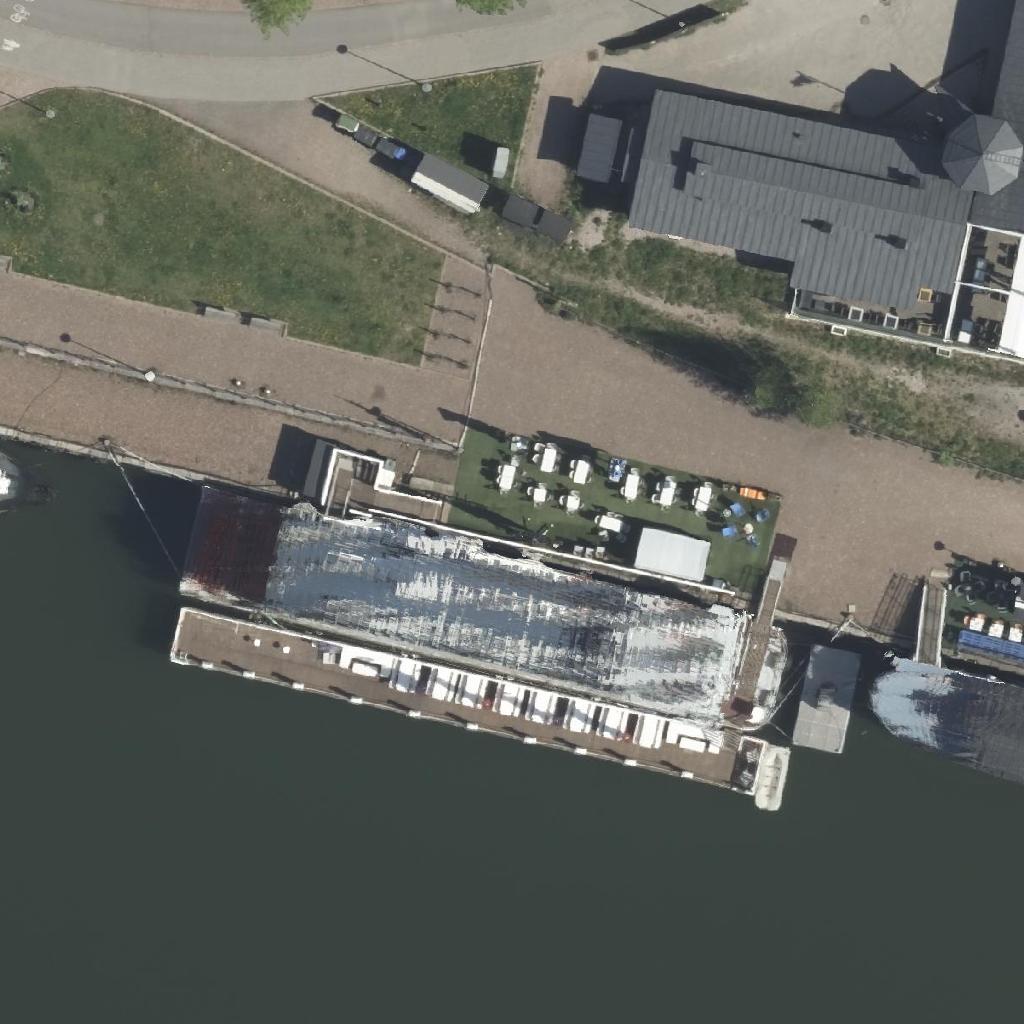 Båt Bar & Terrace: terassi ilmakuvassa, Helsinki