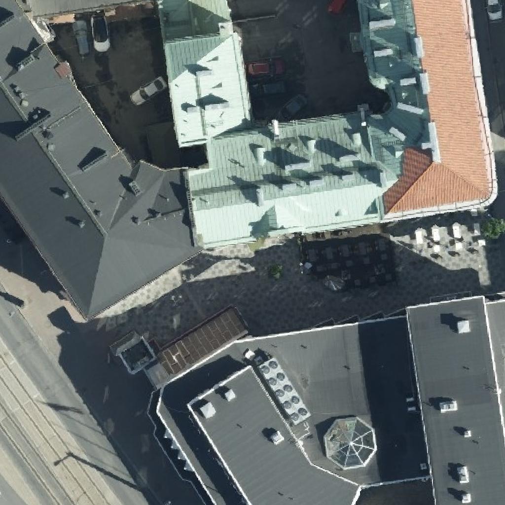 Ristorante Roma: terassi ilmakuvassa, Tampere