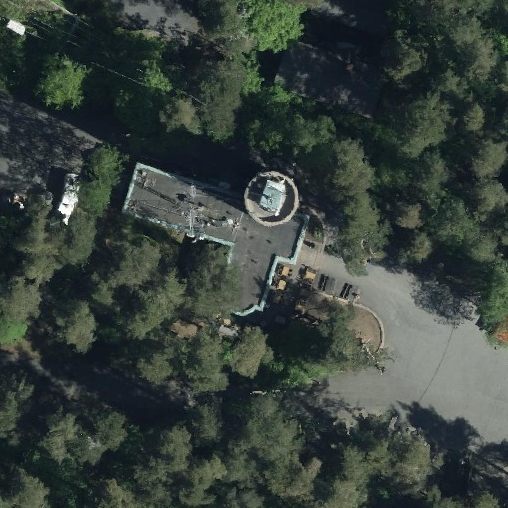 Pyynikin munkkikahvila: terassi ilmakuvassa, Tampere