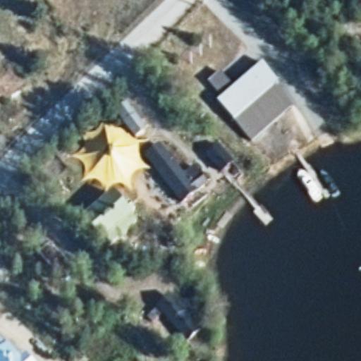 Kahvila Saha: terassi ilmakuvassa, Kokkola