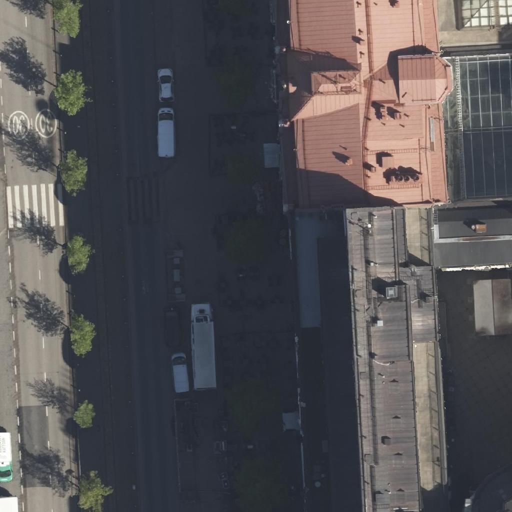 Public Corner: terassi ilmakuvassa, Helsinki