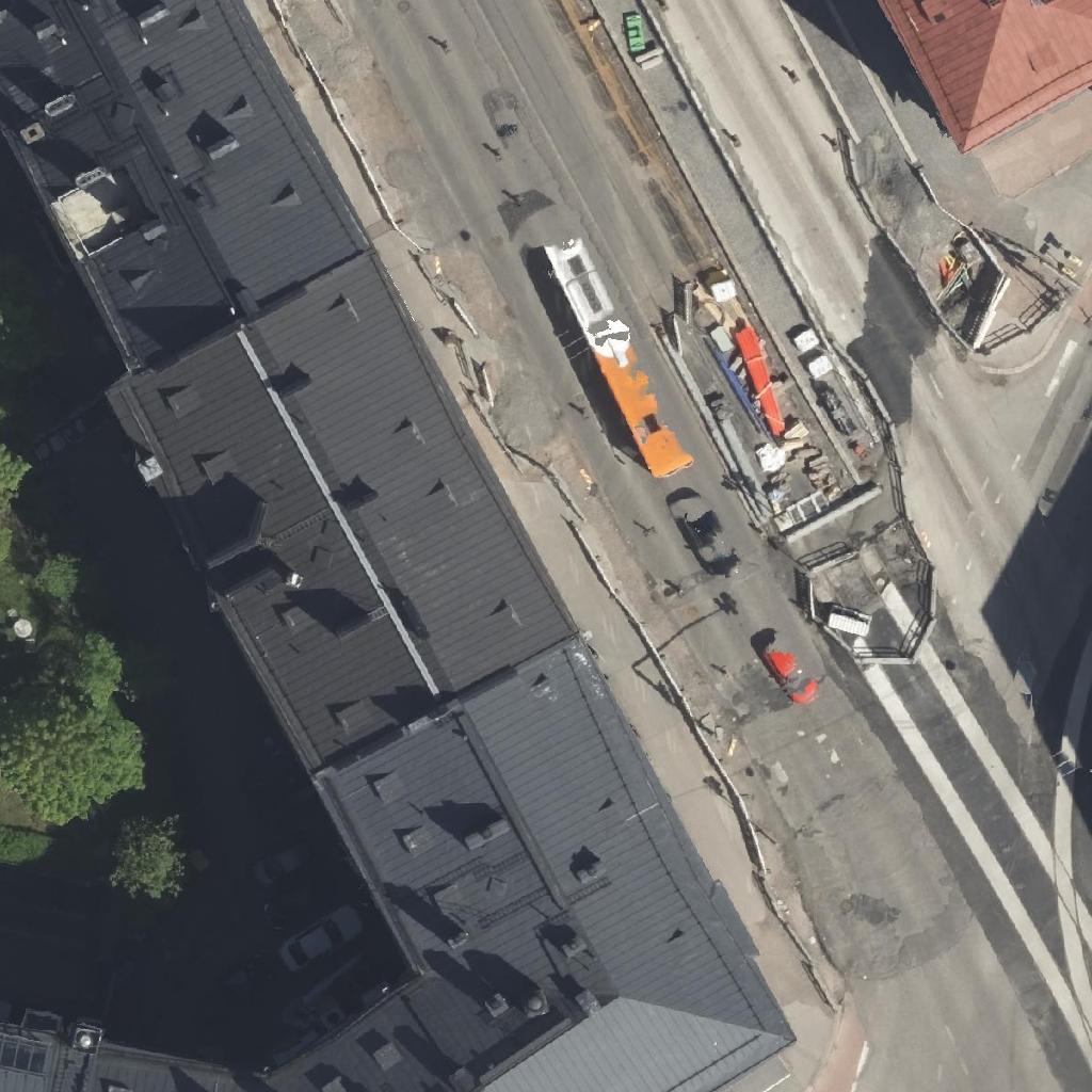 Ravintola Töölö: terassi ilmakuvassa, Helsinki