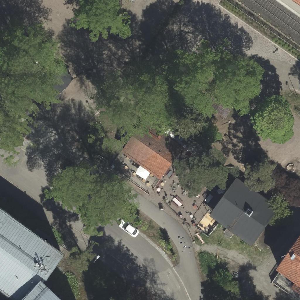 Casa Haga: terassi ilmakuvassa, Helsinki
