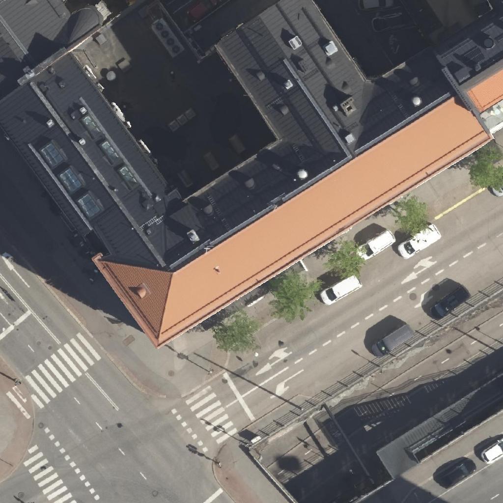 Ravintola Helkan Keittiö: terassi ilmakuvassa, Helsinki