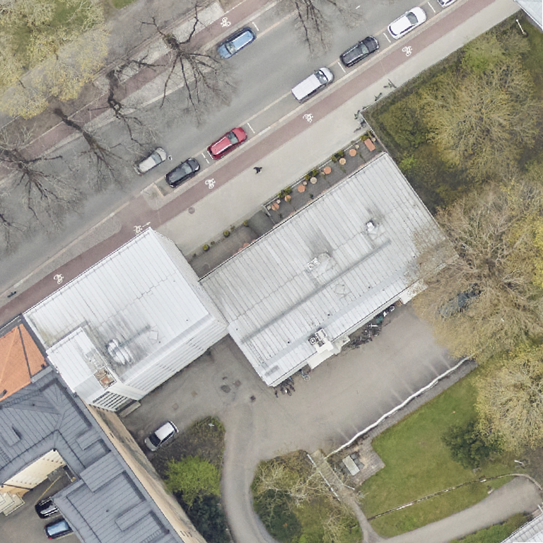Olkku: terassi ilmakuvassa, Turku