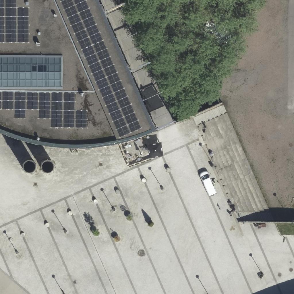 Terassialue Kahvila Pokkari: terassi ilmakuvassa, Helsinki