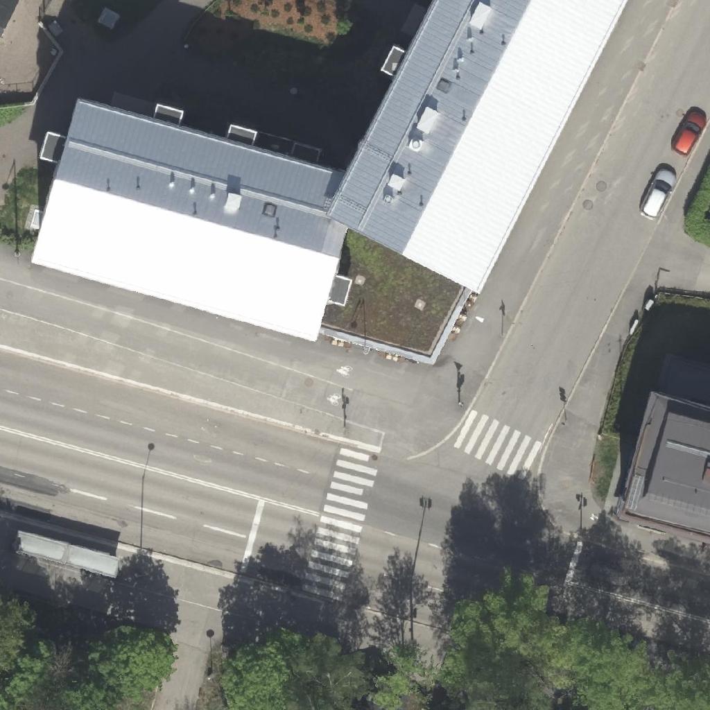 Terassialue Hanahuone: terassi ilmakuvassa, Helsinki