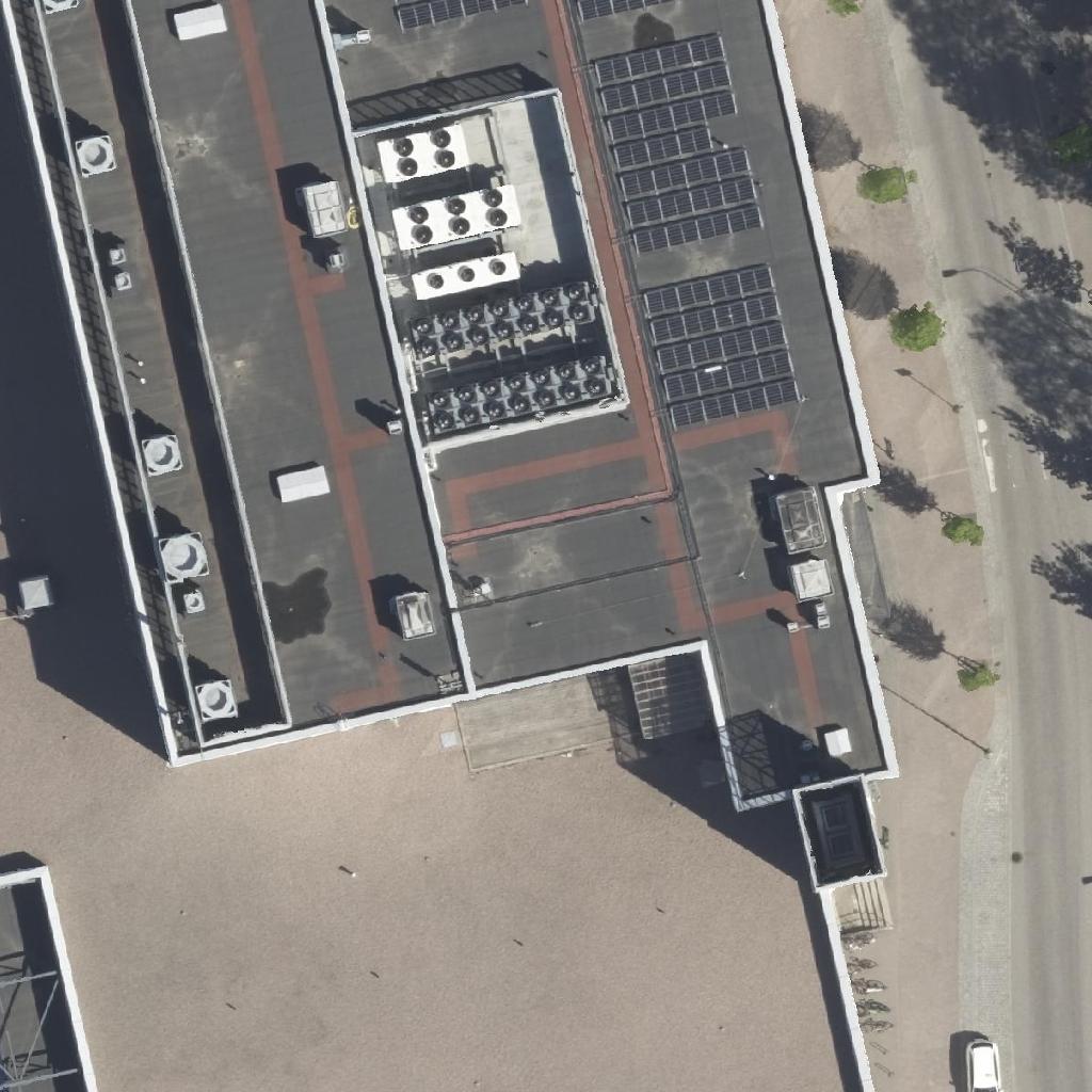 Pallogrilli: terassi ilmakuvassa, Helsinki