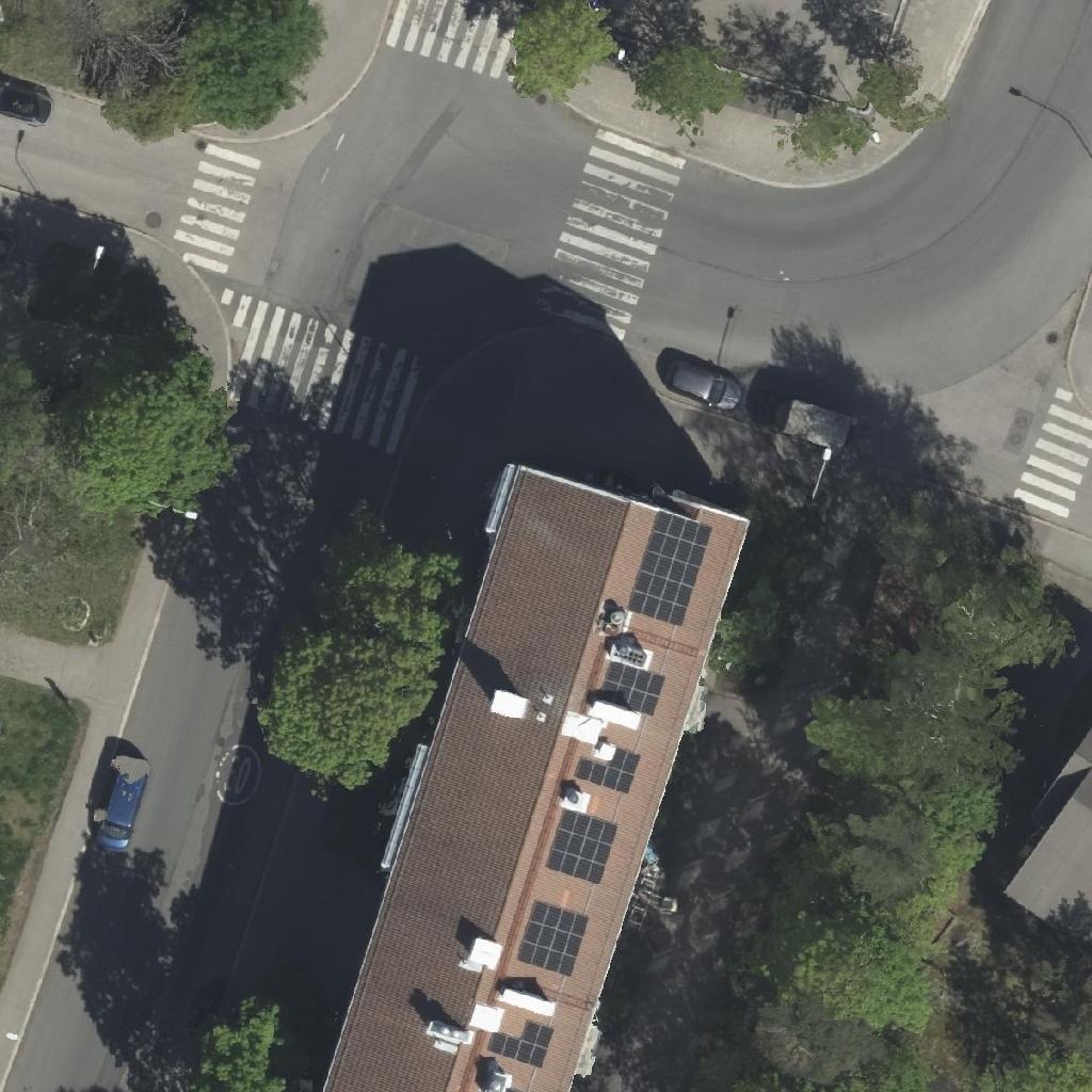 Kahvila Verso: terassi ilmakuvassa, Helsinki