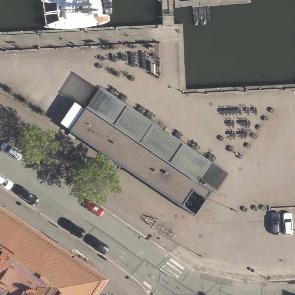 MarinaBay Café: terassi ilmakuvassa, Helsinki