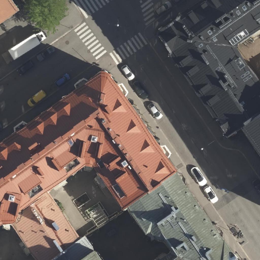 Konstan Möljä: terassi ilmakuvassa, Helsinki