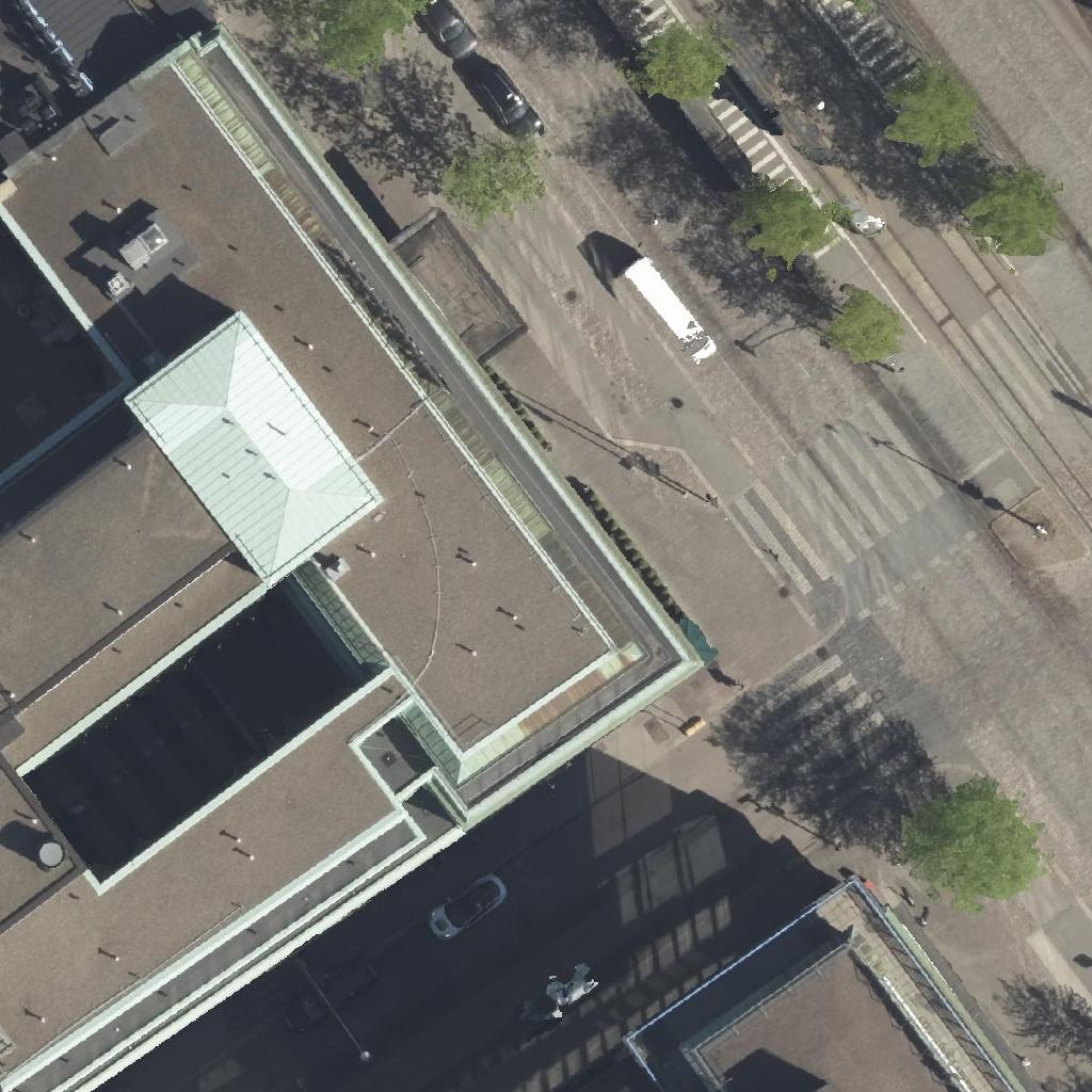 Kahvila 7:01: terassi ilmakuvassa, Helsinki