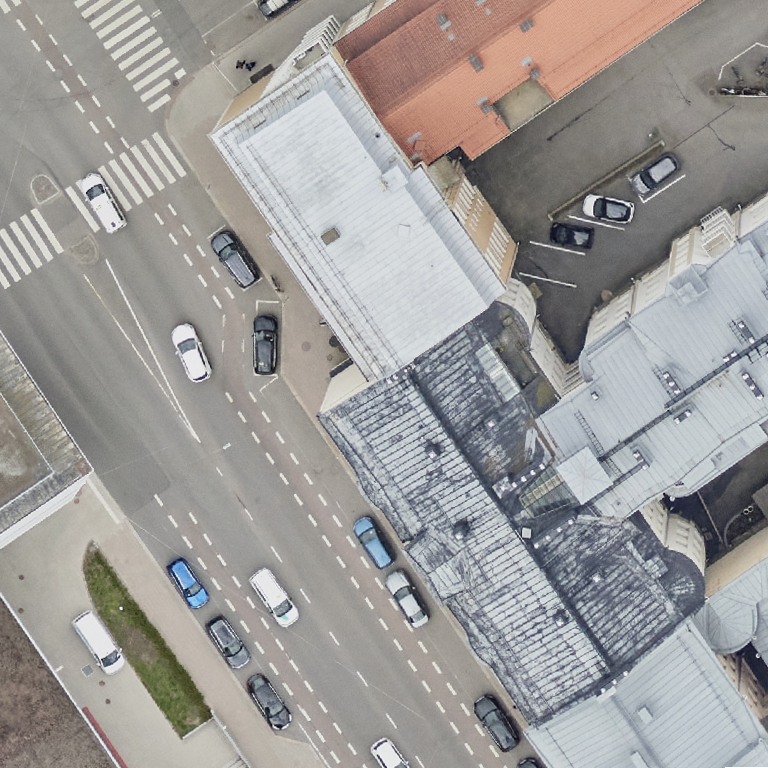 Gaggui Kaffela: terassi ilmakuvassa, Turku