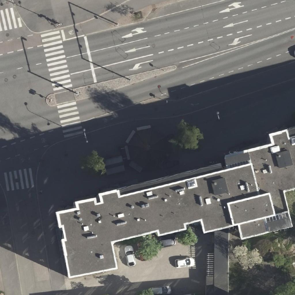 Mutteri: terassi ilmakuvassa, Helsinki