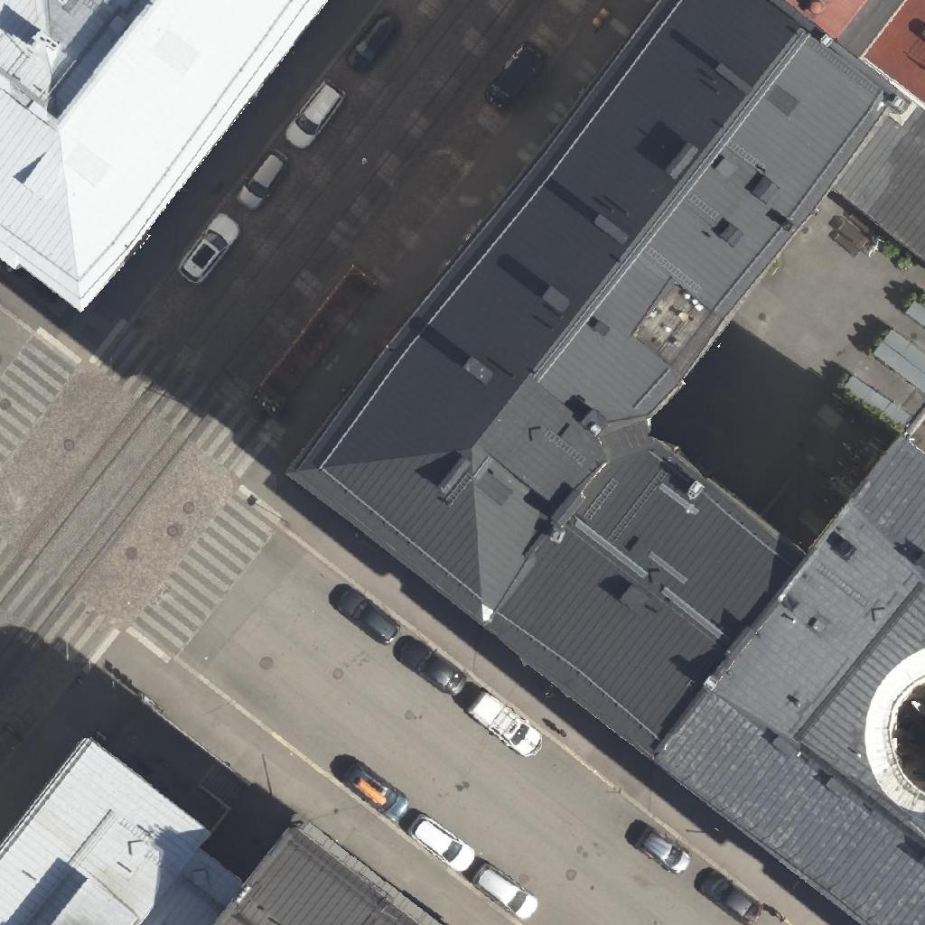 Oiva: terassi ilmakuvassa, Helsinki