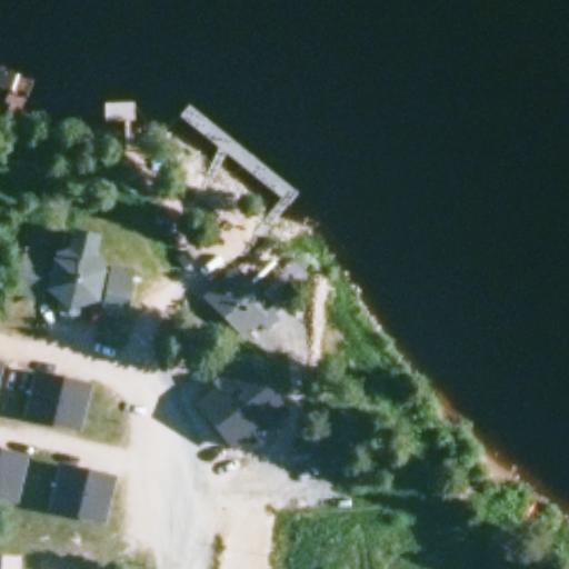 Kesärafla Sauna: terassi ilmakuvassa, Rovaniemi
